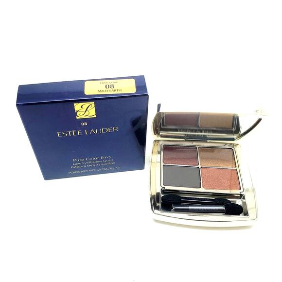Estee Lauder Pure Color Envy Eye Shadow Quad 08 Wild Earth - Picture 1 of 3